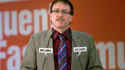 Jetzt an der Spitze. Auf dem Parteitag in Blossin erhielt der neue Landesvorsitzende der Linken, Stefan Ludwig, 75,9 Prozent der Delegiertenstimmen.