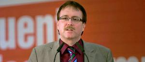 Jetzt an der Spitze. Auf dem Parteitag in Blossin erhielt der neue Landesvorsitzende der Linken, Stefan Ludwig, 75,9 Prozent der Delegiertenstimmen.