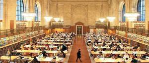 Heilige Hallen. Aber die New York Public Library möchte jetzt mit Google kooperieren. Werden die hier gelagerten Bücher damit überflüssig?