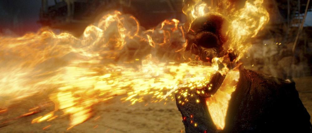 Heißer Kerl: Eine weitere Szene aus dem letzten Ghost-Rider-Film.
