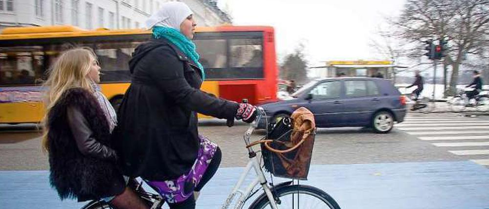 Kopenhagen ist als Radlermetropole viel weiter als deutsche Großstädte wie Berlin.
