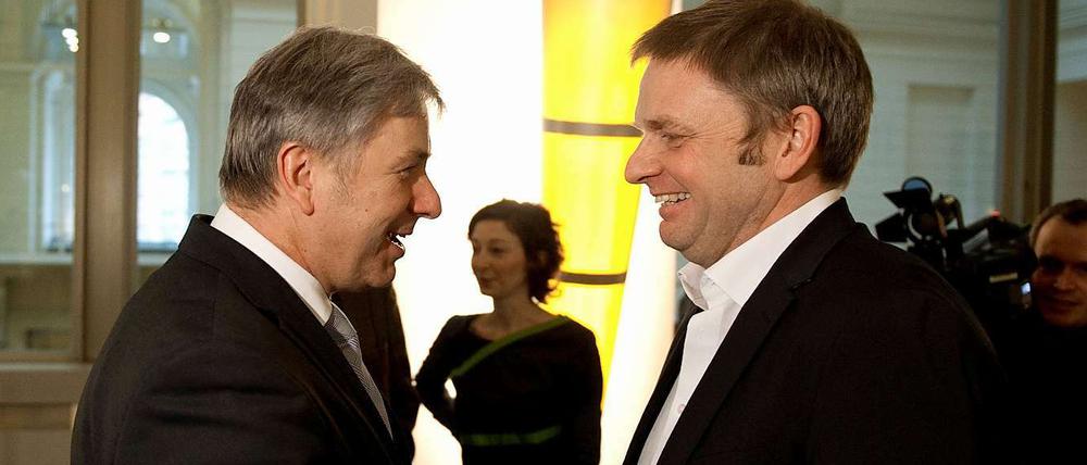 Daraus hätte was werden können: Die rot-grüne Koalition war im vergangenen Jahr am Streit um den Weiterbau der A 100 gescheitert. Jetzt verlässt der Grüne Volker Ratzmann Berlin.
