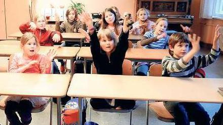 Die Schüler der Freien Georgschule sind begeistert bei der Sache.