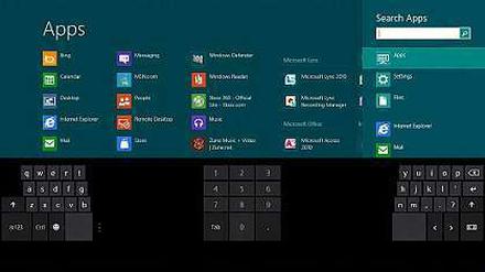 Angriff auf Apple und Google: Windows 8 soll ein Betriebssystem für Computer und Tablets werden.