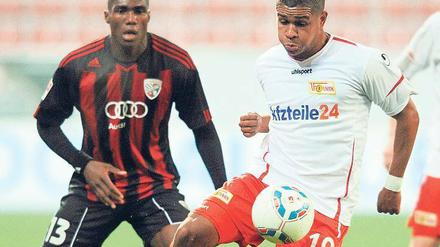 Beim 3:3 in Ingolstadt war Chinedu Ede (r.) der beste Unioner. Ein Tor erzielte er selbst, den Ausgleich in letzter Sekunde bereitete er vor.