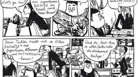 Viele Vorbehalte: Eine Szene aus dem Buch. 