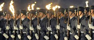 Der Große Zapfenstreich für scheidende Bundespräsidenten hat in Deutschland Tradition.