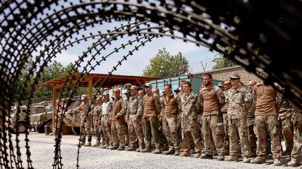 Soldaten der Bundeswehr im Camp Taloqan.