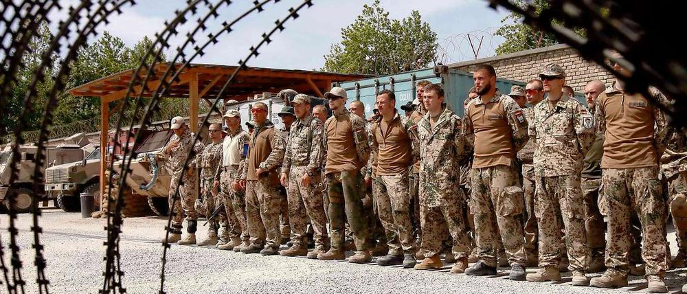 Soldaten der Bundeswehr im Camp Taloqan.