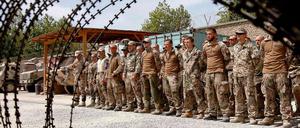 Soldaten der Bundeswehr im Camp Taloqan.