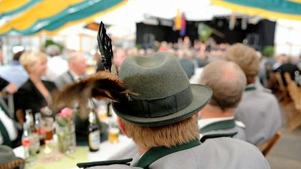Schützen beim Schützenfest.