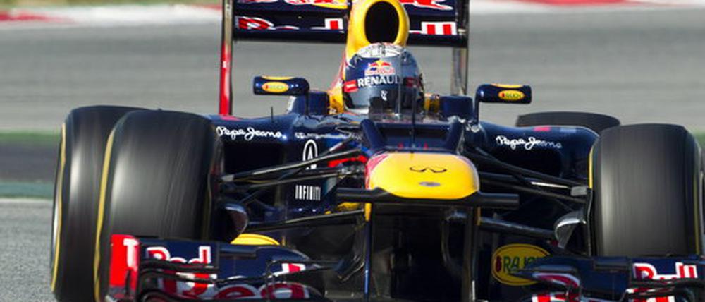 Den jagen alle: Formel-1-Weltmeister Sebastian Vettel sind in diesem Jahr sechs Weltmeister auf den Fersen. Der Vorsprung wird wohl nicht mehr so groß sein, wie im vergangenen Jahr.