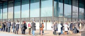 Charity-Location. In die Neue Nationalgalerie wurde am Mittwochabend zum Benefiz-Dinner geladen.
