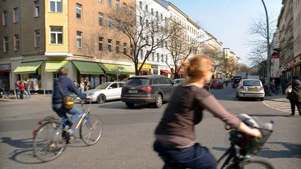 Auf der Bergmannstraße ist ein Modellprojekt geplant: "Begegnungszone" mit Tempo 20.