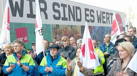Schon in der vergangenen Woche gab es Protestaktionen in Berlin.