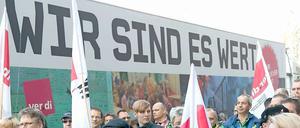 Schon in der vergangenen Woche gab es Protestaktionen in Berlin.