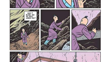 Wie ein Ei dem anderen. Das Muster der Eier unter Nitnits Schlafzimmer ist nur einer von Burns' Verweisen auf Hergé und Tim-und-Struppi 