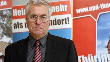 Der stellvertretende NPD-Bundesvorsitzende Frank Schwerdt. Seine Kontakte zur NSU sind enger als bisher bekannt.