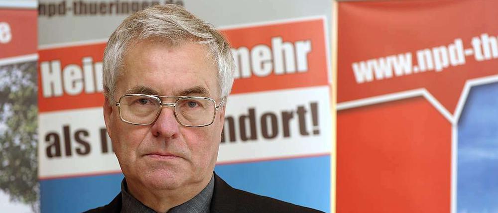 Der stellvertretende NPD-Bundesvorsitzende Frank Schwerdt. Seine Kontakte zur NSU sind enger als bisher bekannt.