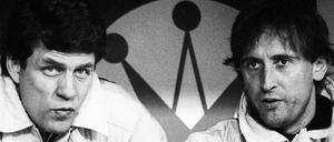 Erst Freunde, dann Feinde. Otto Rehhagel (l.) und Dieter Burdenski in Bremen.