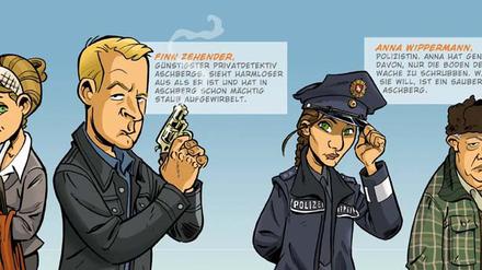 Zuschauerliebling: Der Saarbrücker Zeichner Bernd Kissel hat den elfteiligen Krimi-Comic entworfen.