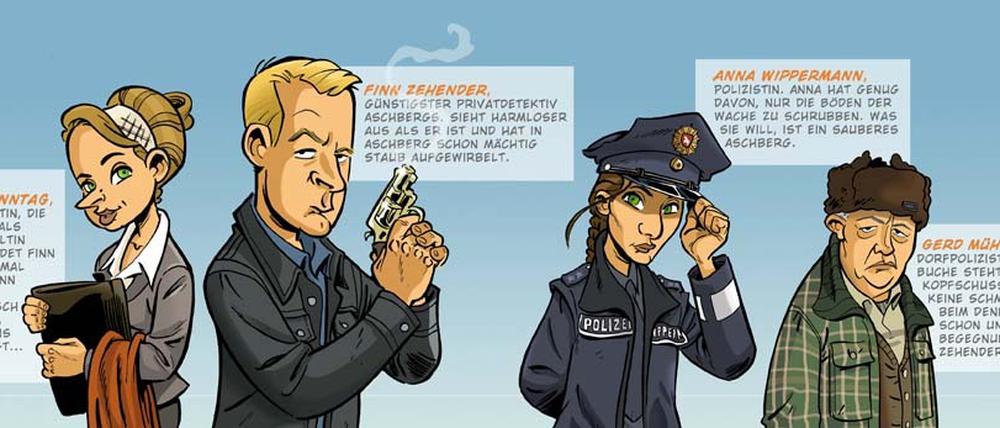 Zuschauerliebling: Der Saarbrücker Zeichner Bernd Kissel hat den elfteiligen Krimi-Comic entworfen.