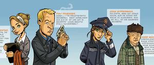 Zuschauerliebling: Der Saarbrücker Zeichner Bernd Kissel hat den elfteiligen Krimi-Comic entworfen.