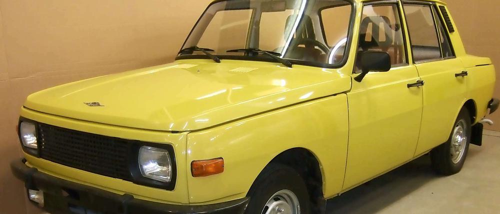 Ein Stück DDR-Geschichte: Ein Wartburg, Modell 353. Produziert wurden die von Hans Fleischer und Clauss Dietel entworfenen Autos von 1965 bis 1988 in Eisenach.
