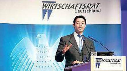 Will kein "wertloses" Internet: Bundeswirtschaftsminister Philipp Rösler (FDP).