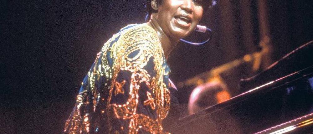 Amazing Grace. Aretha Franklin bei einem Konzert in den Siebzigern. Foto: Keystone
