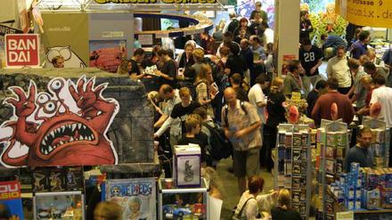 Importanteil 75 bis 100 Prozent: Verlagsstände auf dem Comicsalon Erlangen, der Anfang Juni erneut stattfindet.