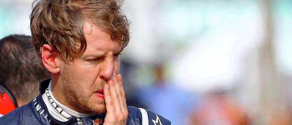Stotterstart: Weltmeister Sebastian Vettel startet in Malaysia nur aus der dritten Startreihe.