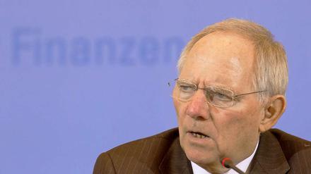 Schäuble strebt die "schwarze Null" an.