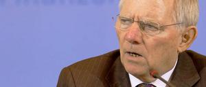 Schäuble strebt die "schwarze Null" an.