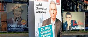 Einer kann gewinnen. Für manche galt Peter Feldmann noch am Tag der Stichwahl als Nobody. Doch er hat eine Niederlagenserie der Frankfurter SPD beendet.Foto: Mario Vedder/dapd