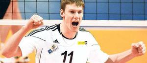 Siegesgewiss. Böhme will auch das zweite Spiel gegen die Volleys gewinnen.