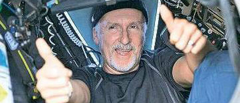 James Cameron in seinem U-Boot.