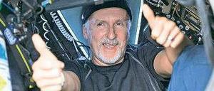 James Cameron in seinem U-Boot.