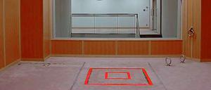 Eine Exekutionskammer in der die Insassen gehängt werden. 