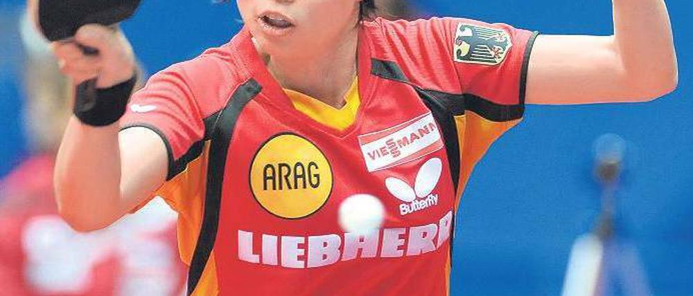 Dramatisch. Wu Jiaduo vergibt die erste deutsche Siegchance gegen Singapur. Foto: dapd