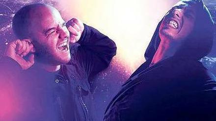 Es muss knallen. Thomas „Thomilla“ Burchia, 38, und Michael „Michi“ Beck, 44, sind die Turntablerocker.