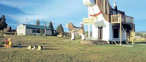 Wow – Bleibe für Hund und Herrchen. Das Dog Bark Park empfängt seine Gäste in Cottonwood, Idaho. Foto: imago