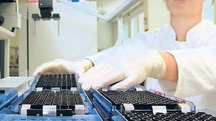 Biotech in Berlin. Auch das Unternehmen Epigenomics spürt, dass die Geldgeber zurückhaltender sind. Die Firma produziert Tests zur Früherkennung von Krebs. 