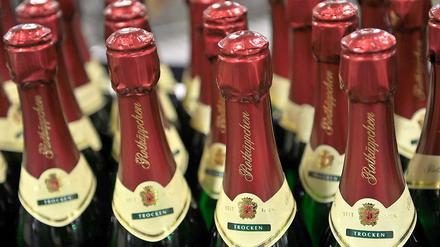 Im Container bis nach China: Rotkäppchen-Sekt.