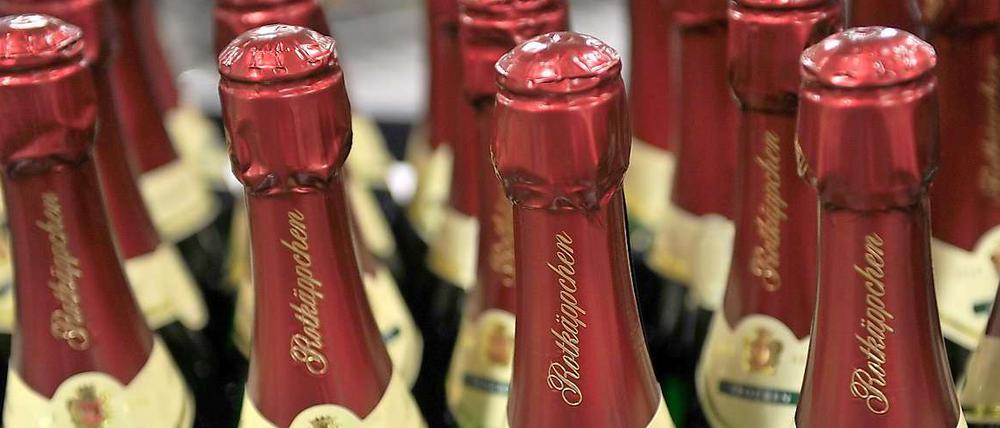 Im Container bis nach China: Rotkäppchen-Sekt.