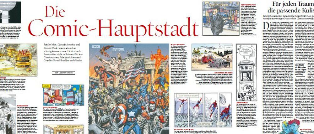 Großer Auftritt: So sieht die Doppelseite aus, die der Tagesspiegel an diesem Sonnabend dem Thema widmet.
