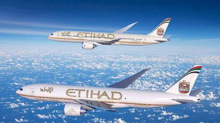 Etihad fliegt auf Blau-Weiß. So jedenfalls könnte es bald sein.
