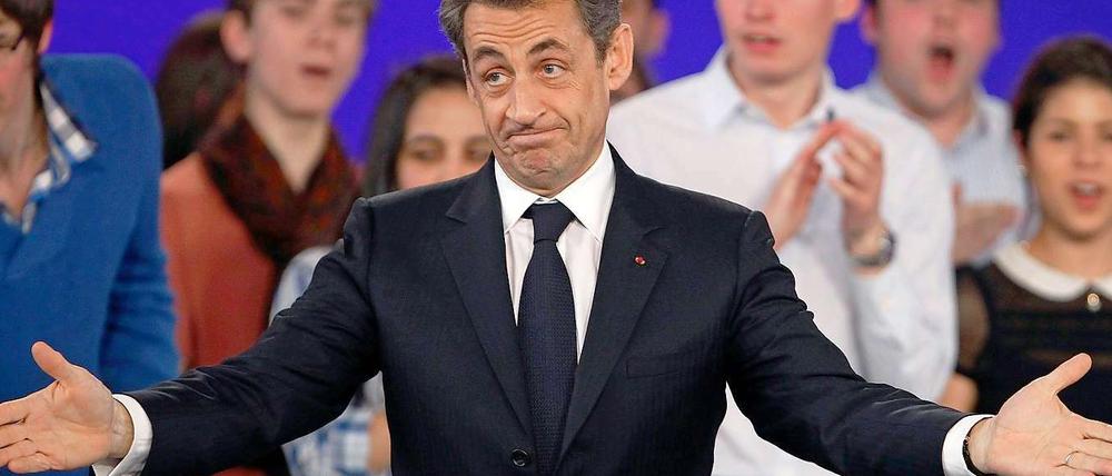 Nicolas Sarkozy im Wahlkampf.