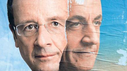 Alt oder neu? Der Sozialist François Hollande (links) hat gute Chancen, den konservativen Amtsinhaber Nicolas Sarkozy als Präsidenten abzulösen.