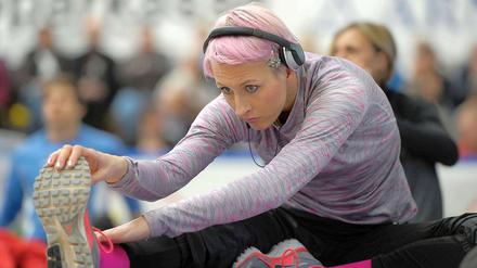 Bitte nicht stören! Ariane Friedrich schottet sich derzeit von Nachrichten ab. Sie konzentriert sich auf Olympia. 